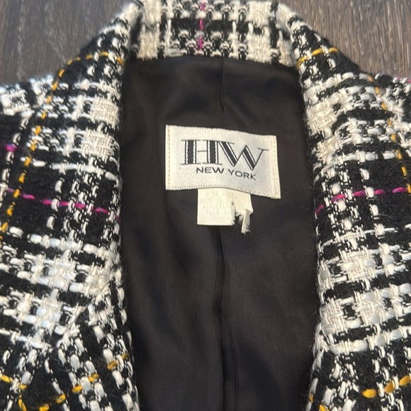 🟣 HW NEW YORK TWEED BLAZER SIZE SMALL - Picture 3 of 7